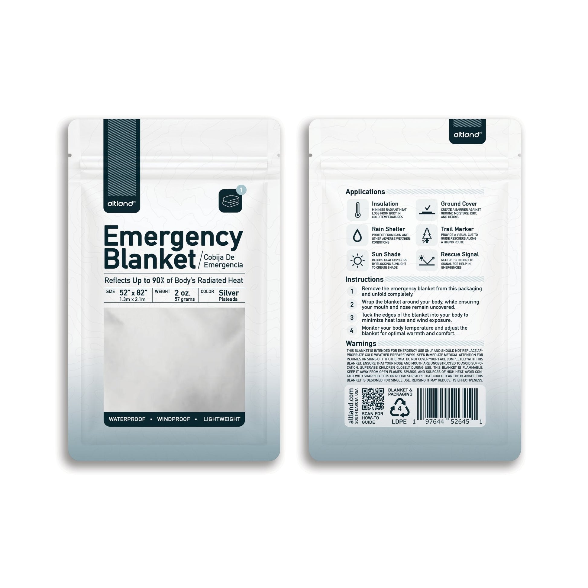 10 Pack of Emergency Blankets-2
